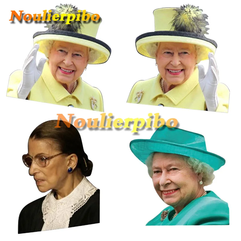 

Creative Car Stickers Queen Elizabeth Vinyl Waterproof Decals Car Body Decor Racing Motorcycle Helmet Laptop Trolley Case Decals