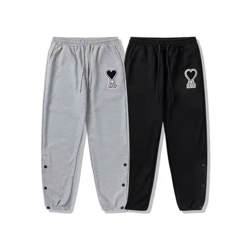 

2022 Ami New Trend Women Pants Men Pants Year Sports Casual Pants South Korean Fashion High Street Loose Sports Pants