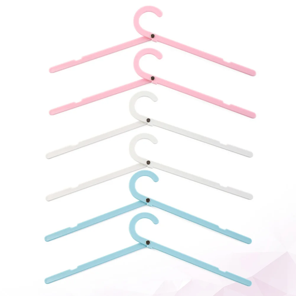 

6 Foldable Hangers Portable Hangers Multipurpose Hangers for and Household (+ Sky-blue +)