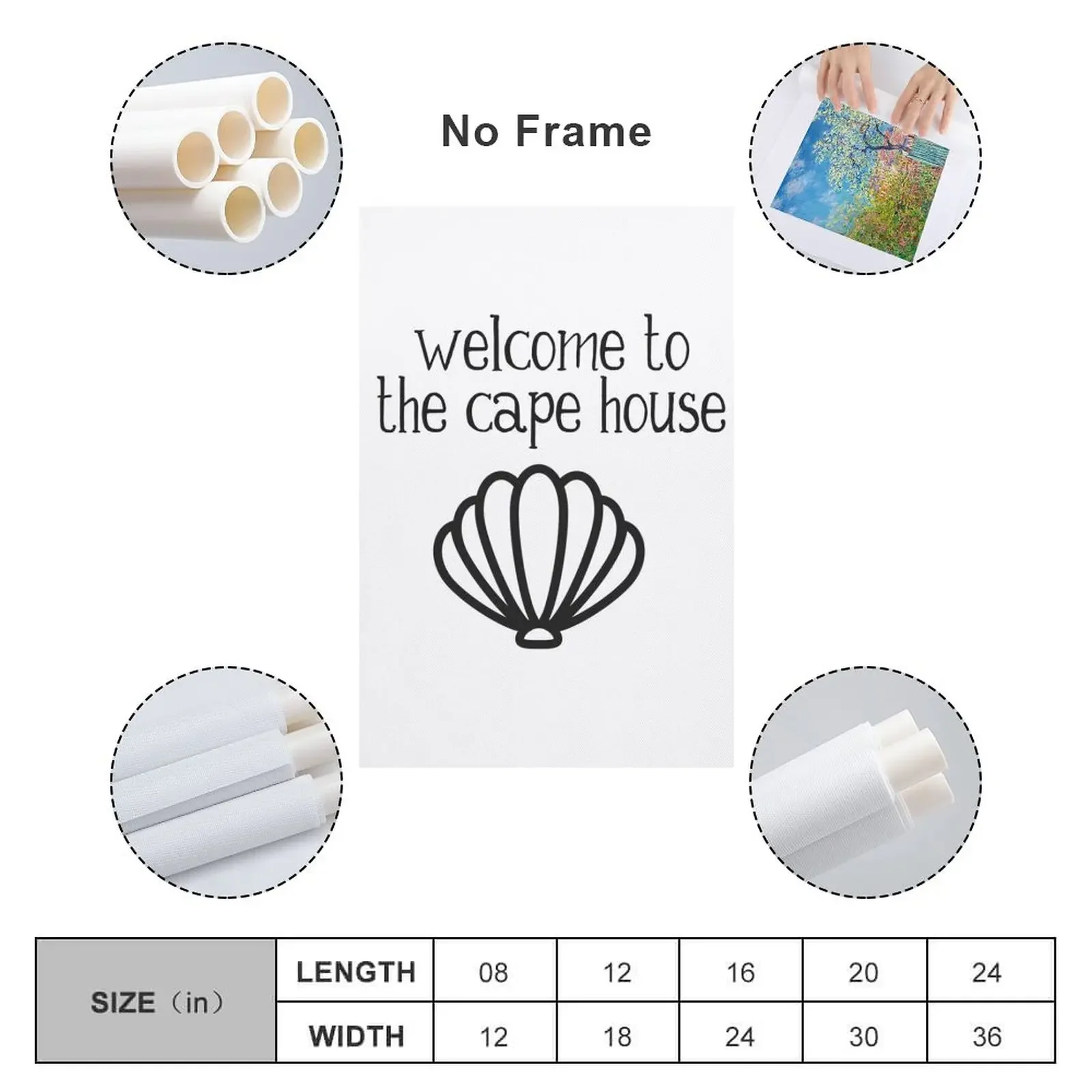 Добро пожаловать в домик-накидка - картина на холсте с гребешком постеры стену