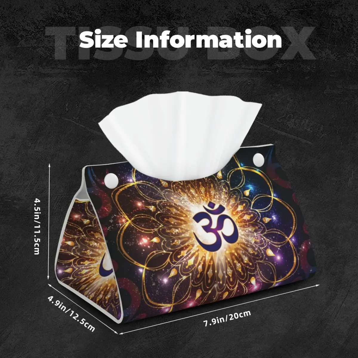 Держатель для салфеток Sacred Geometry Mandala из искусственной кожи