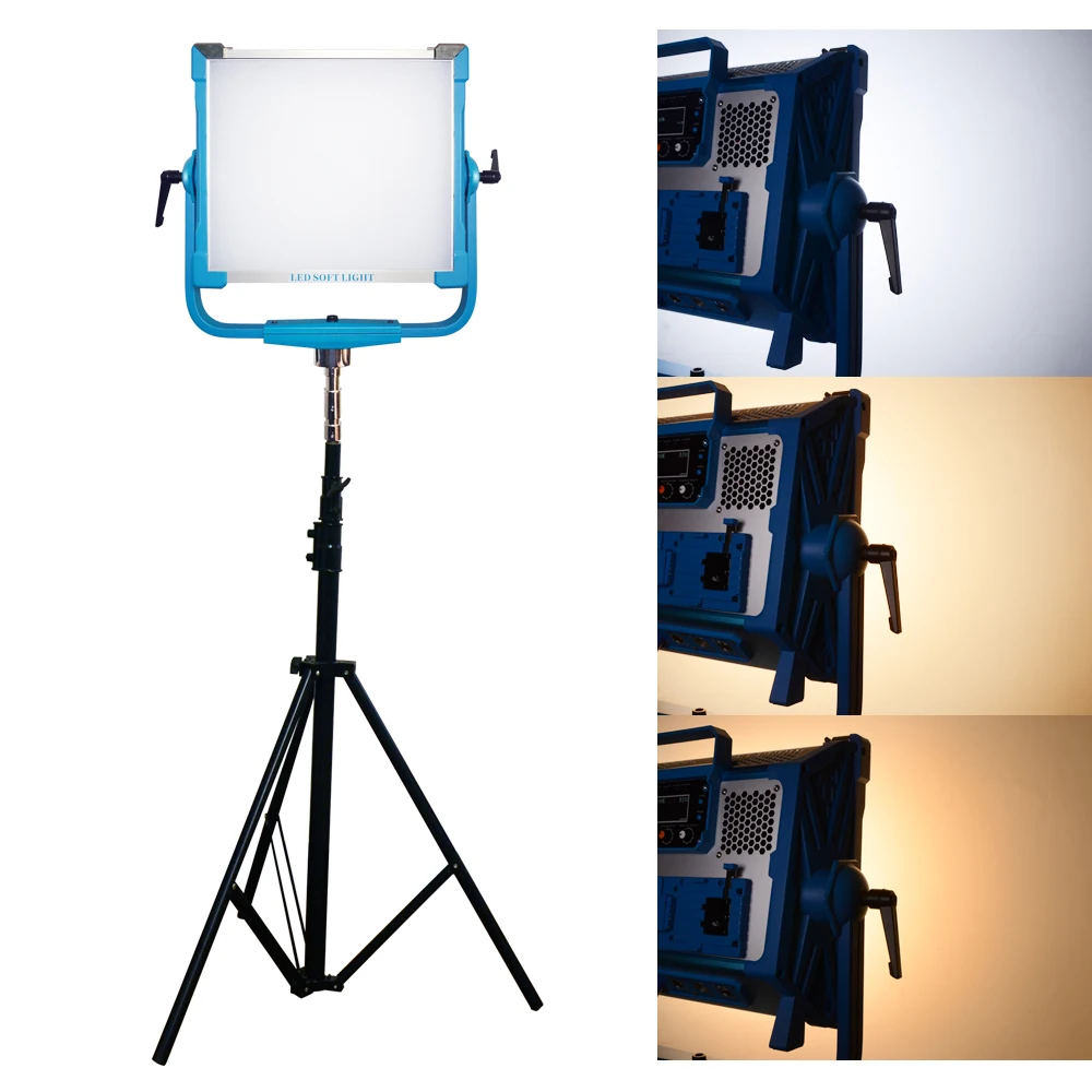 

200W LED Video RGBW Light 12 Special Effects AI-2000C Pro Photography Panel LED Lamp DMX App Lamp; Remote Control