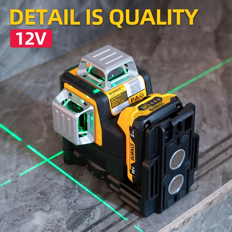 Фото Dewalt DW089LG 3 стороны * 360 градусов вертикальный 12 линий лазерный уровень горизонтальный зеленый измеритель уровня света на открытом воздухе №1