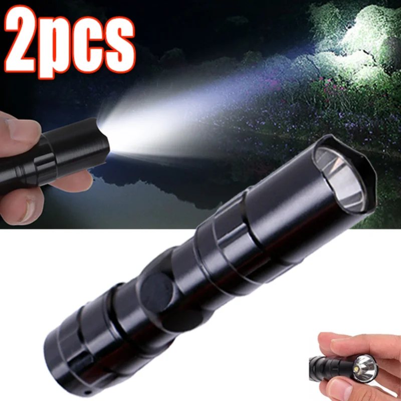 

Portable Mini LED Flashlights Aluminium Small Electric Torch Waterproof High Power Light for Car Works Night Fishing Camping