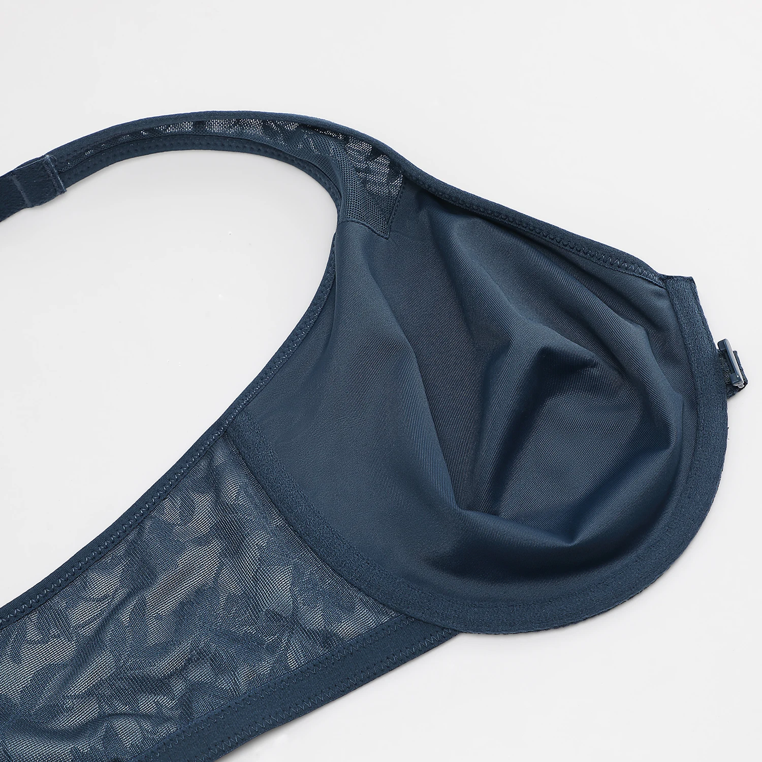 Women's Front Closure Bra Racerback Plus Size Plunge V Neck Unlined Underwire Floral Lace Bras Full Coverage