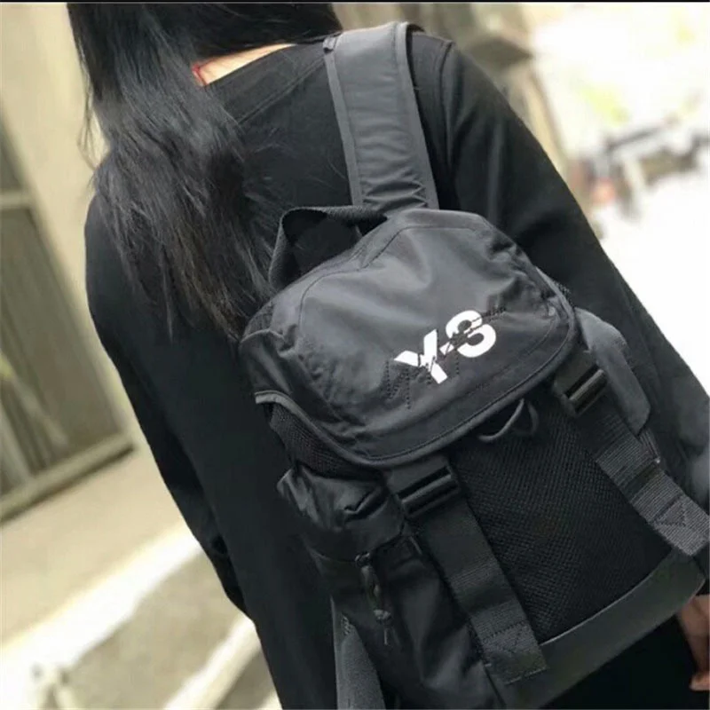 

Y-3 Y3 Yohji Yamamoto Logo Signature Multi Grid Backpack Men's And Women's Backpacks Traveling Bag Laptop Bag