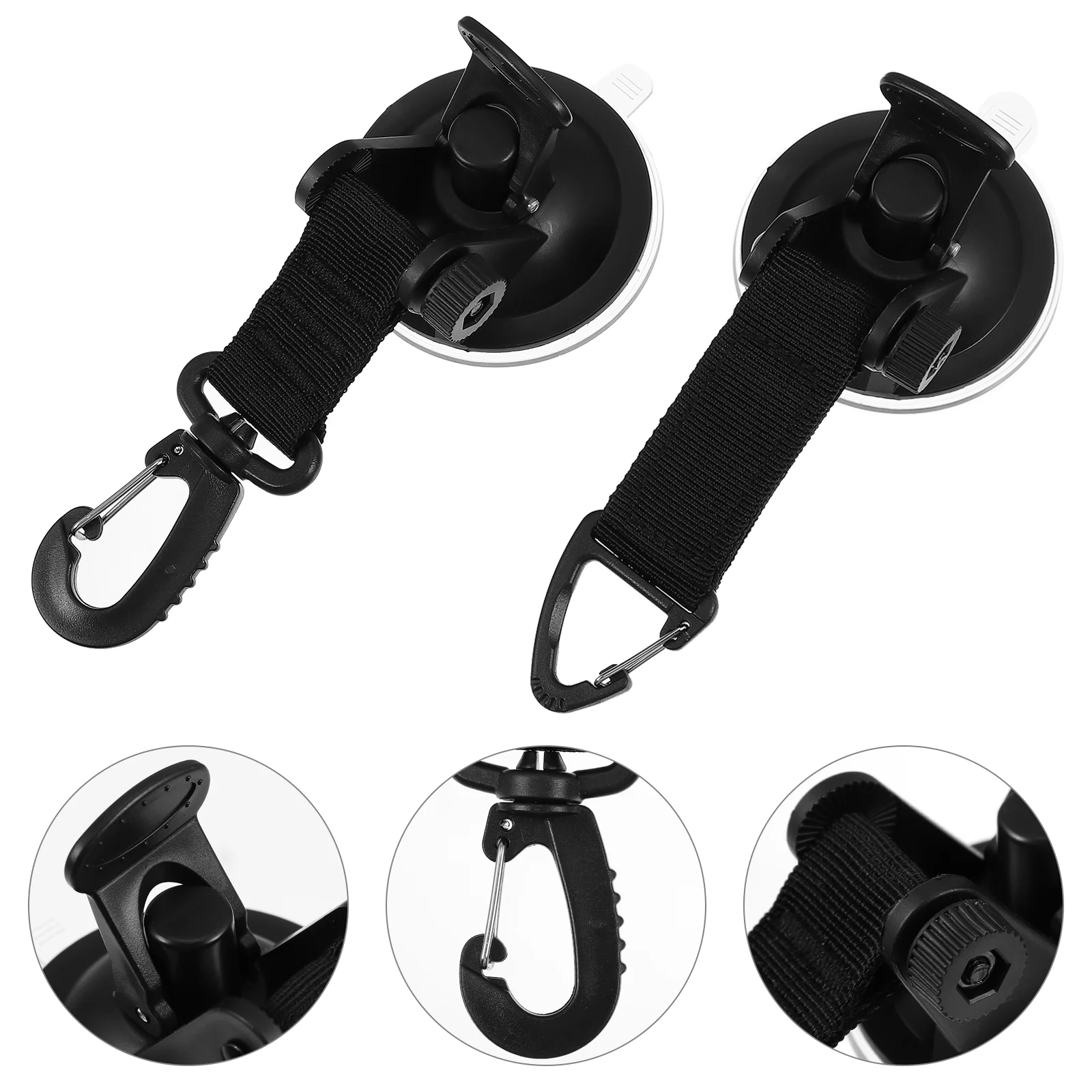 

2 Pcs Suction Cup Hook Securing Heavy Duty Anchor Tie Down Swivel Hooks Heavy Dutys Tents Fixed Cups for glass