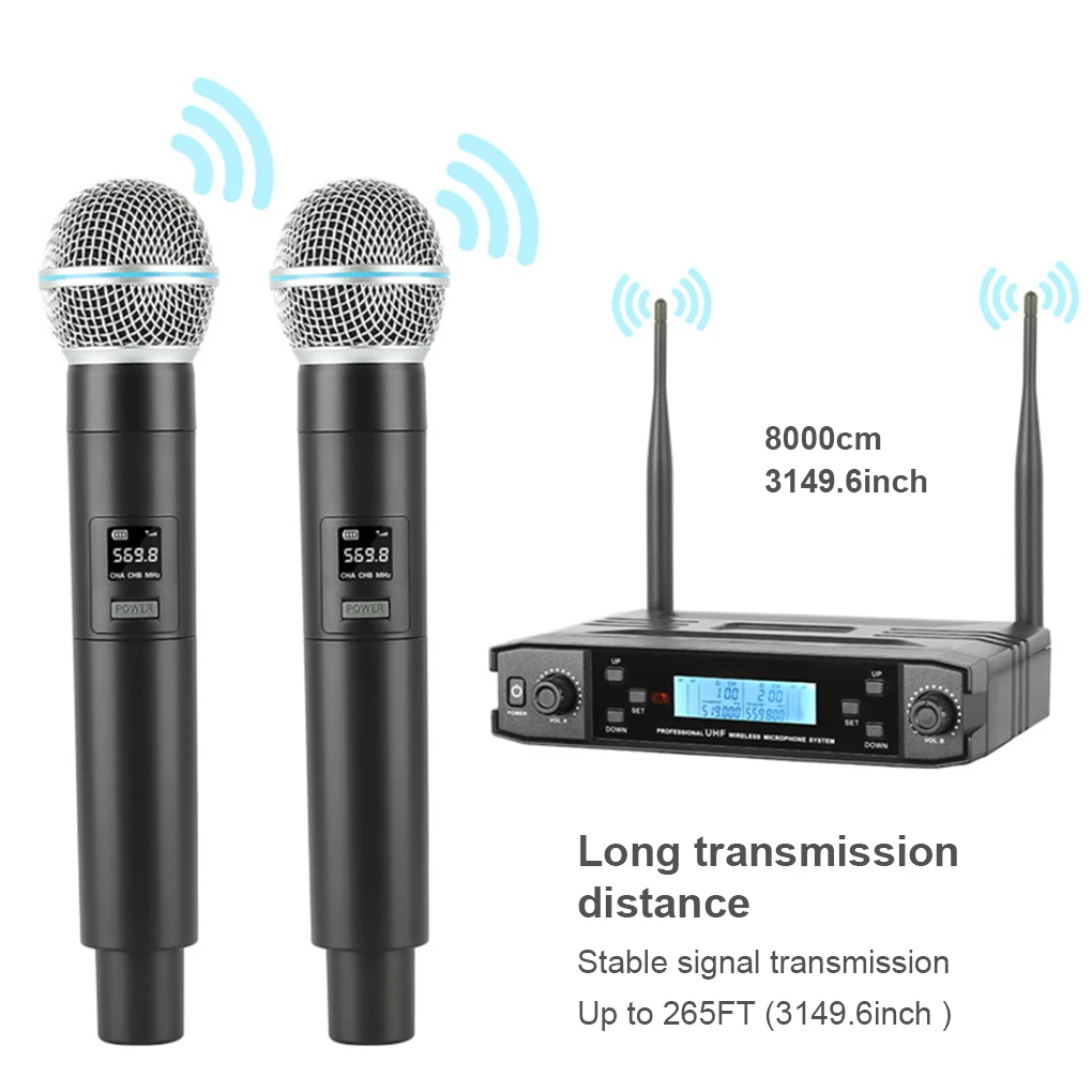 

2 Pieces Wireless Dynamic Microphone Office Interview Chatting Mic