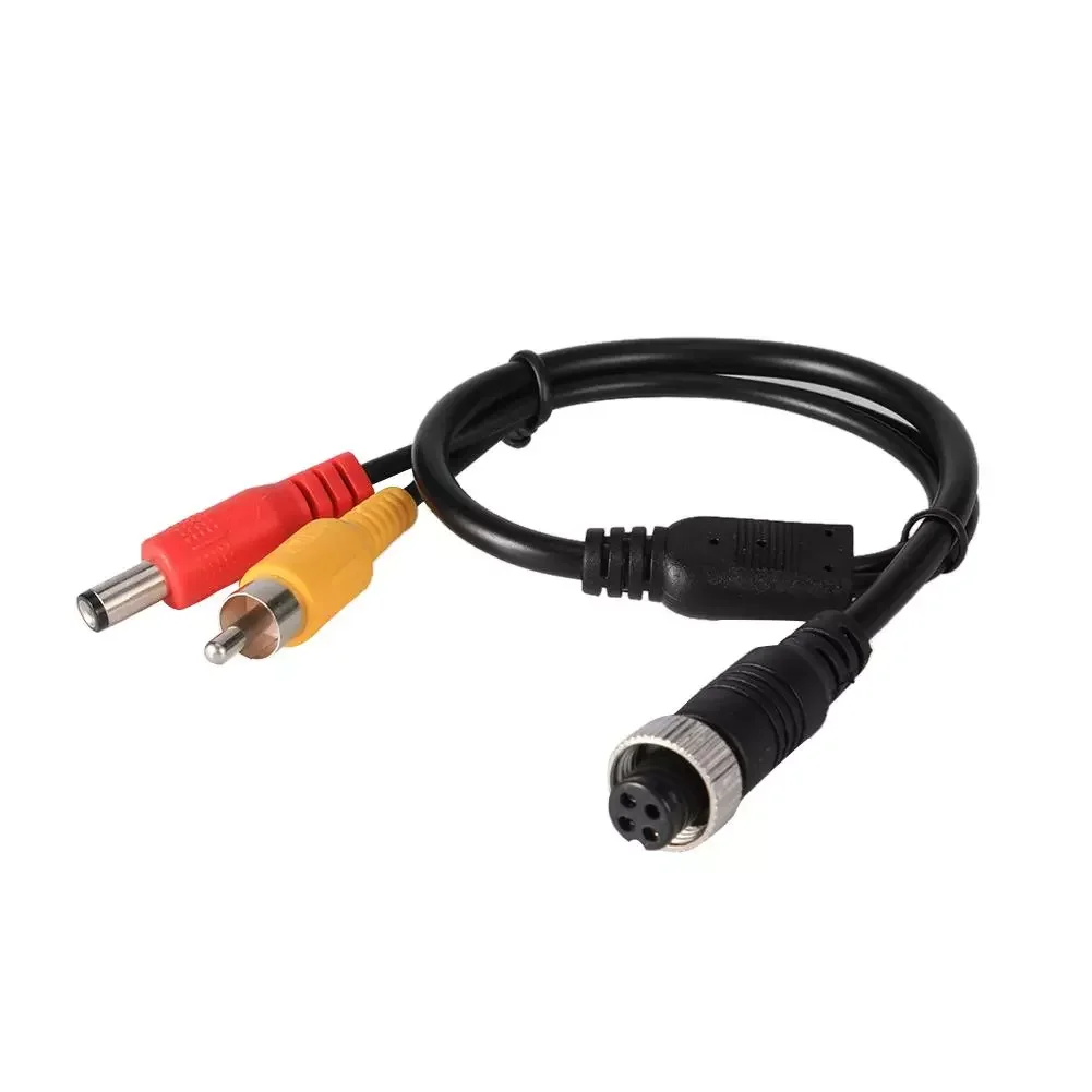 

4Pin Aviation Head Female/Male to RCA Male DC Male Extension Cable Adapter Converter for CCTV Camera Security DVR IP Camera