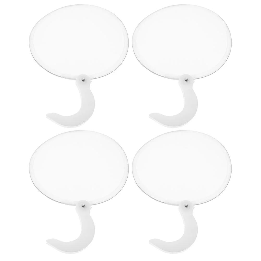 4 шт. Складной вентилятор ручной складной круглый пустой декор для женщин веера