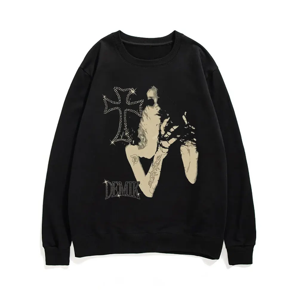 

Spider Web Girl Graphic Print Hoodie Unisex Vintage Oversize Sportswear Men Women Fashion Hip Hop Sweatshirt Woman Black Hoodies
