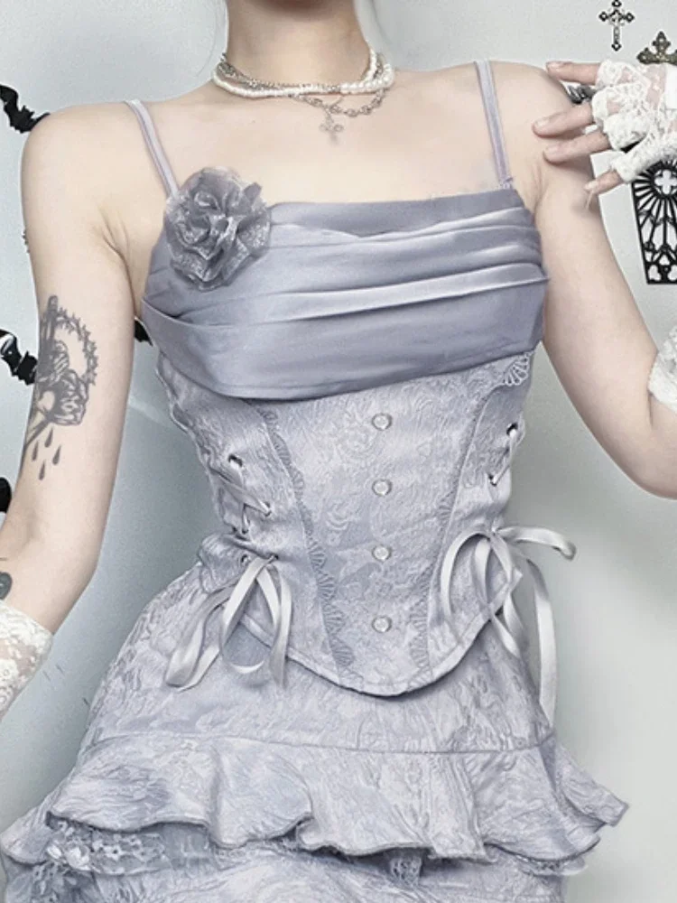 AltGoth эстетический элегантный камзол женский sotf гот Fairycore Hotsweet кружево в стиле