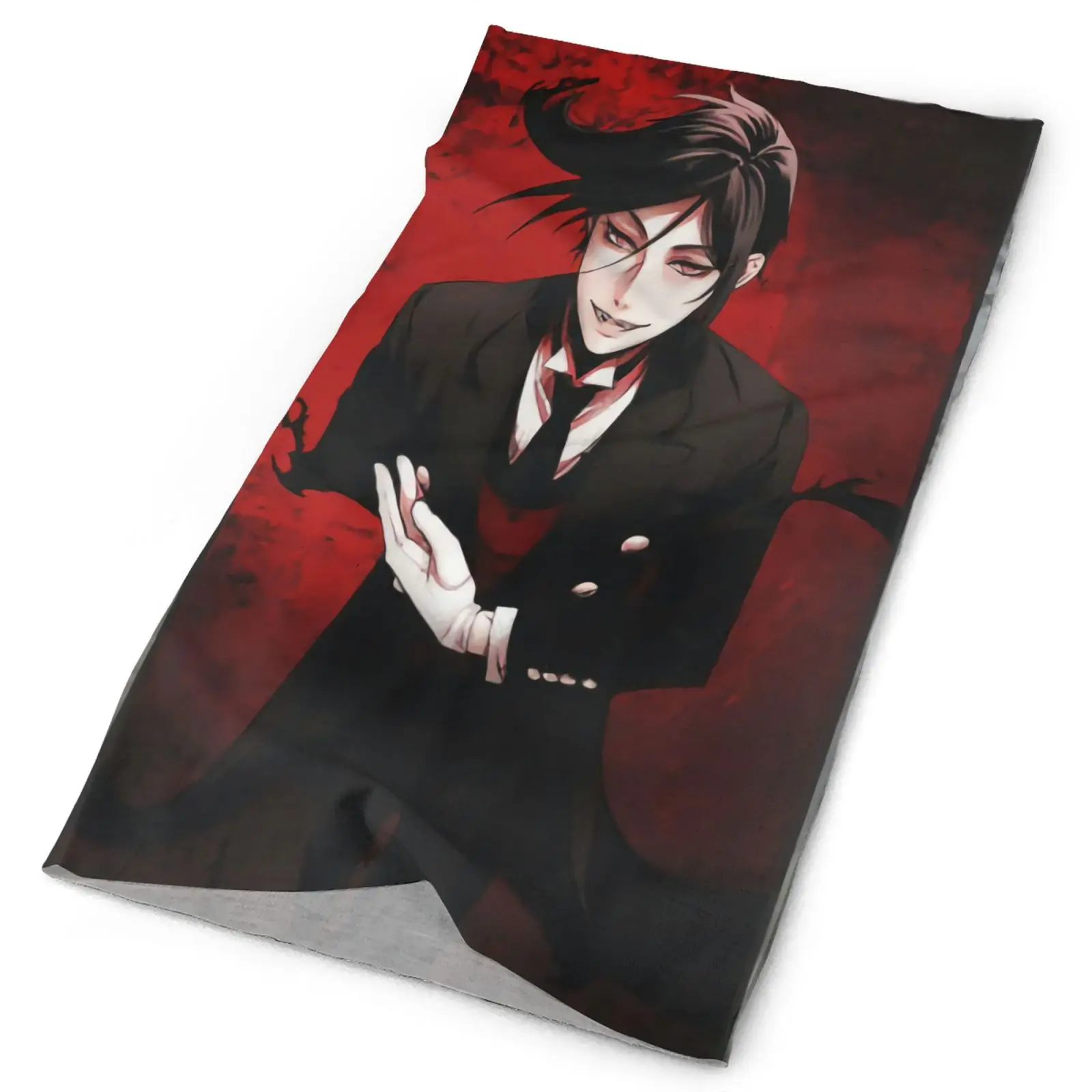 

Butler Sebastian Kuroshitsuji Sebastian Men's Bandana Hunting Mask Kaffiyeh Bandana Man Anime Scarf Skis Scarf Men's Bike Mask