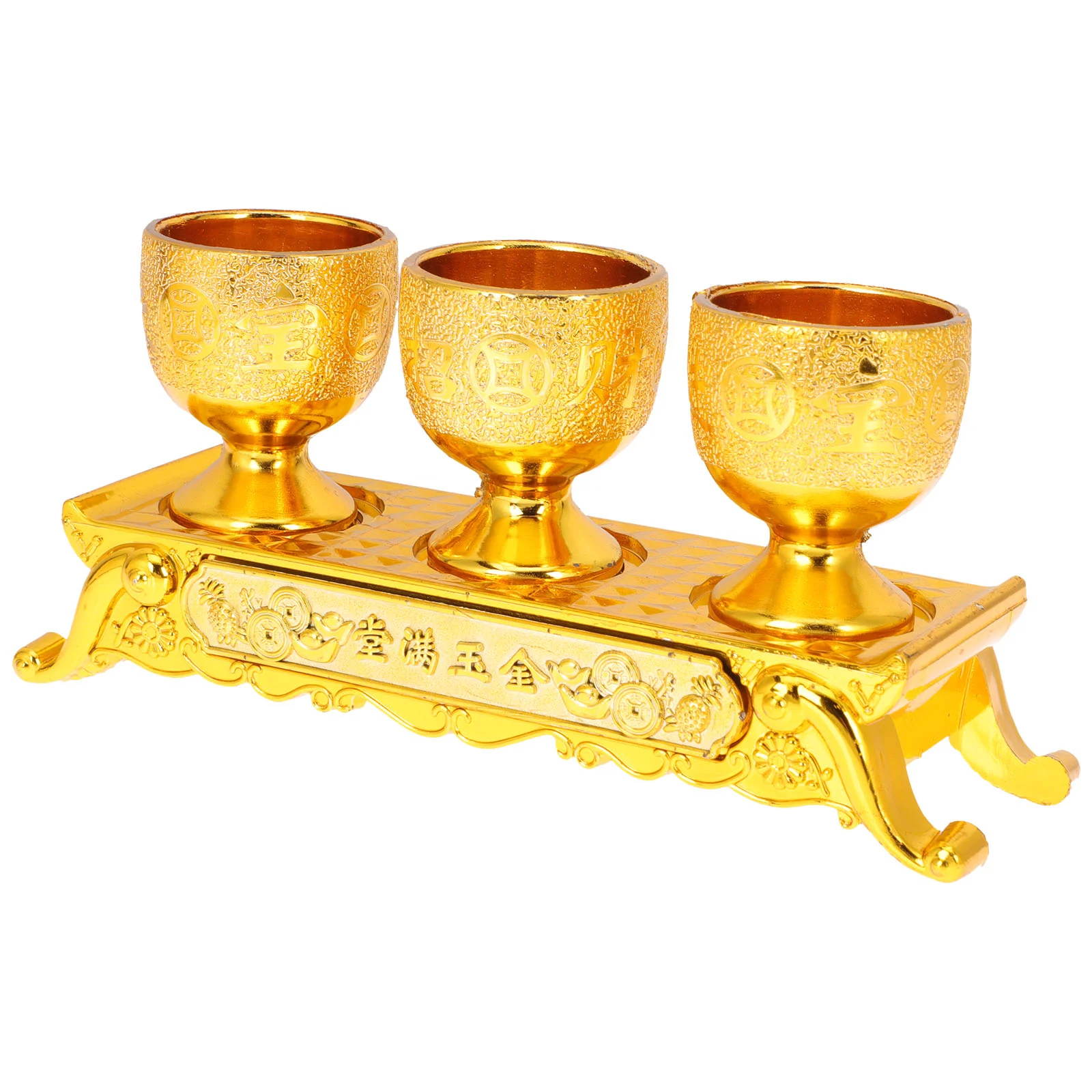 

Cup Offering Goblet Bowl Holychalicewater Vintage Glasses Temple Worshipshot Mini Smudging Energy Chineseritual Metal Brass