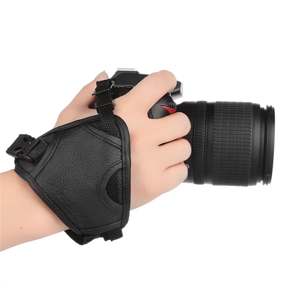 DSLR камера из искусственной кожи с быстрым ремешком на запястье мягкая ручка