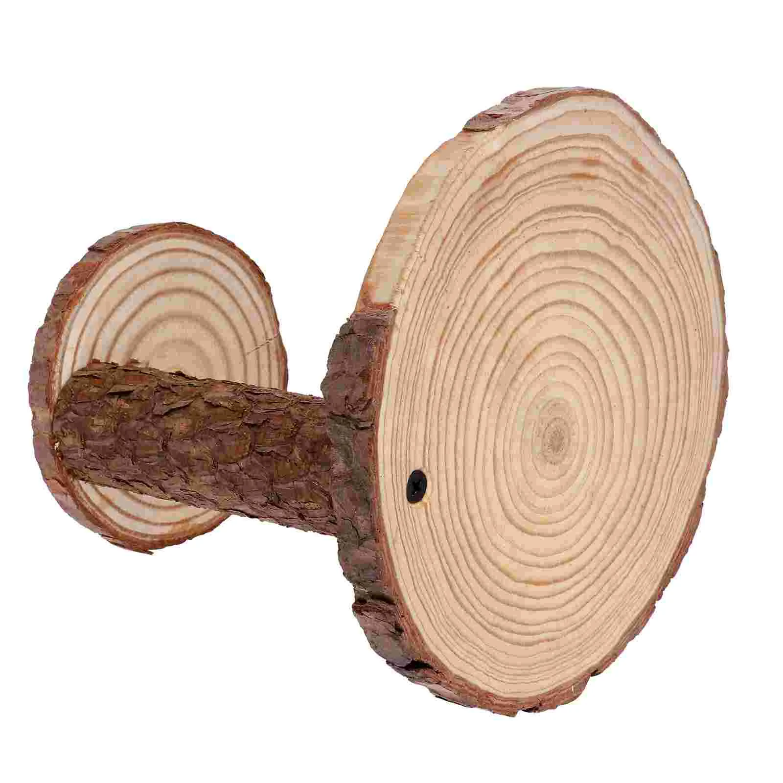 

Wooden Stand Double Tier Cupcake Display Stand Wooden Dessert Display Holder Round Fruit Plate for Desert Snack Flower Wedding