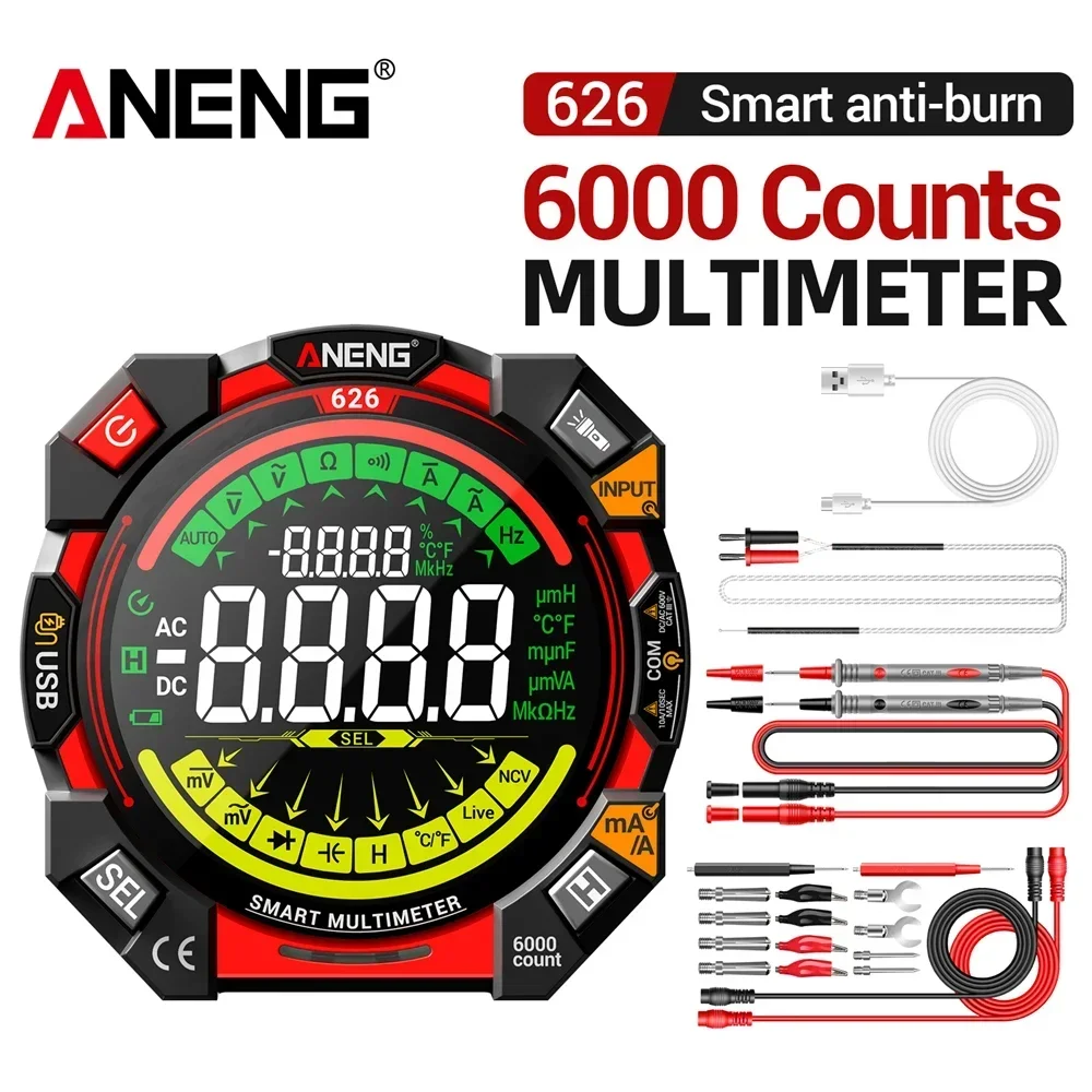 

ANENG Anti-Scalding 626 Цифровой мультиметр
