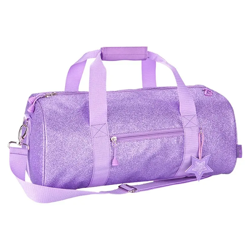 Purple Sparkalicious Duffel, Medium
