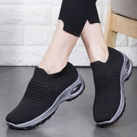 jiemiao womens walking shoes chunky sneakers platform walking shoes fashion knited casual loafers size 35 42