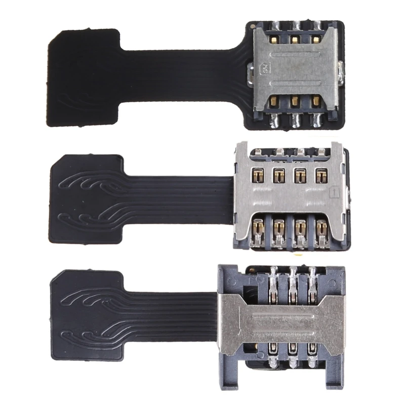 

Hybrid Double Dual SIM Card Micro SD Adapter for Android Phone Extender Nano Mic