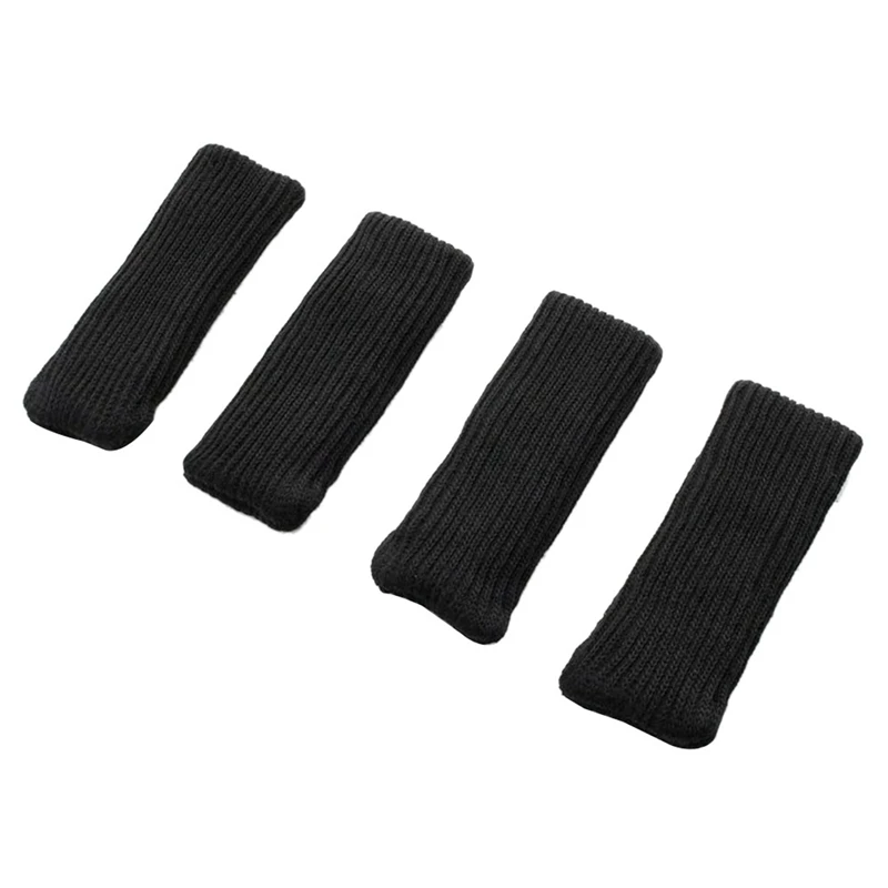 

96 упаковок, носки для ножек стула, трикотажные рандомные защитные напольные чехлы для мебели, цвет черный