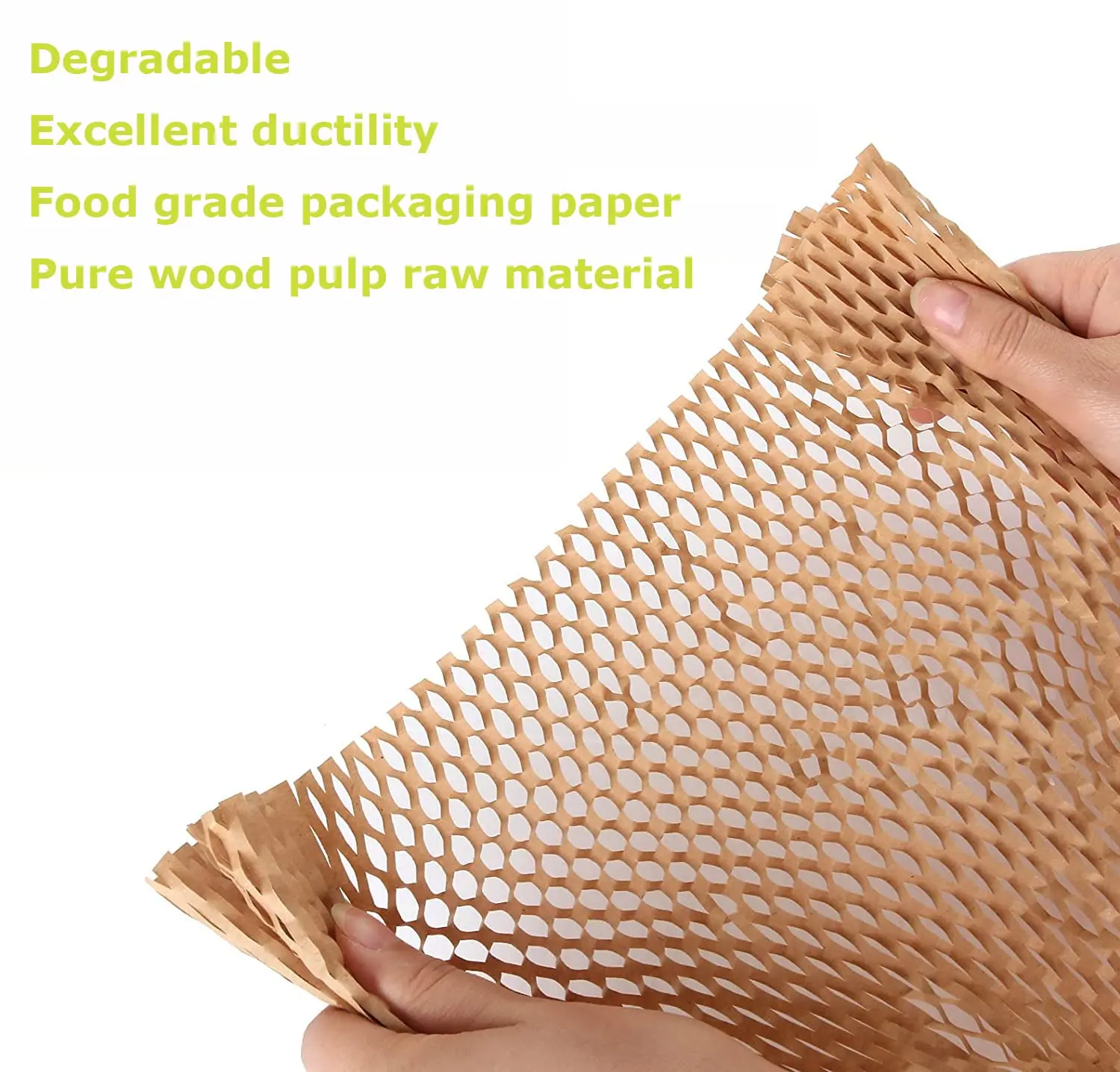 Hysen Sustainable Packaging Wrapping Material For Online Shopping Packaging Replacing Bubble Moving Packing Honeycomb Paper