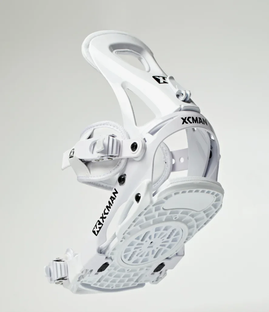 Регулируемые легкие крепления для сноуборда Union M L белого цвета