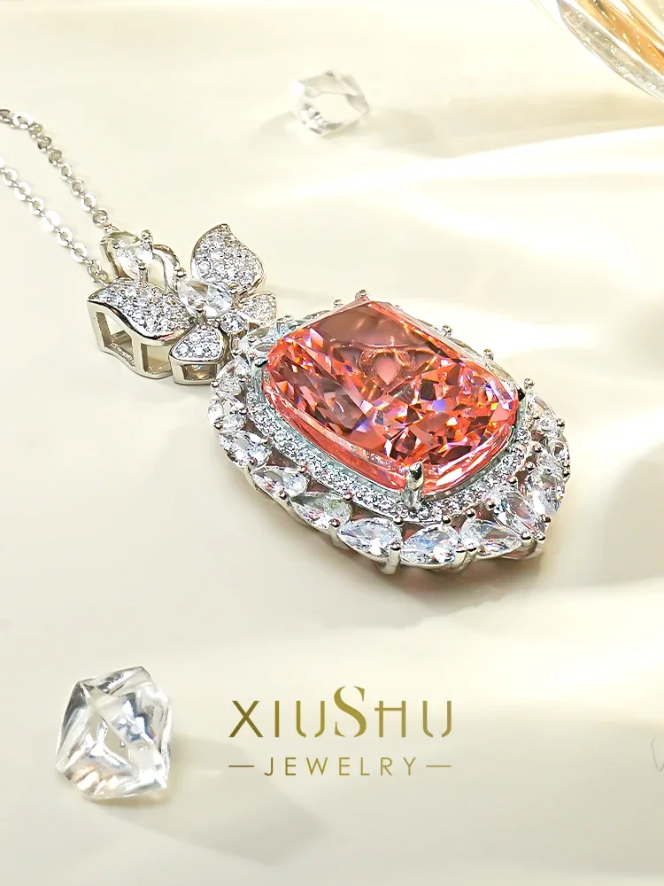 Женский комплект из колье и серёг серебра 925 пробы