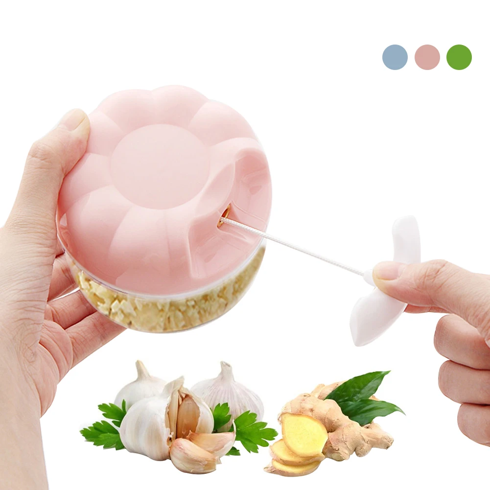 

Manual Garlic Chopper Multi-Function Hand Pull Garlic Press Crusher Household Meat Mincer Kitchen Cooking Gadgets Accessories