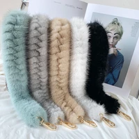 fashion imported mink fur bag shoulder strap fur fur fur hand strap single buy underarm chain bag accessories plush wide strap
