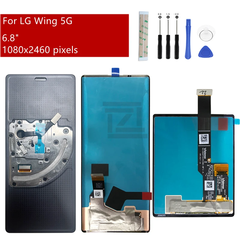 

For LG Wing 5G LCD Display Touch Screen Digitizer Assembly Display Replacement Repair Parts LMF100N Display