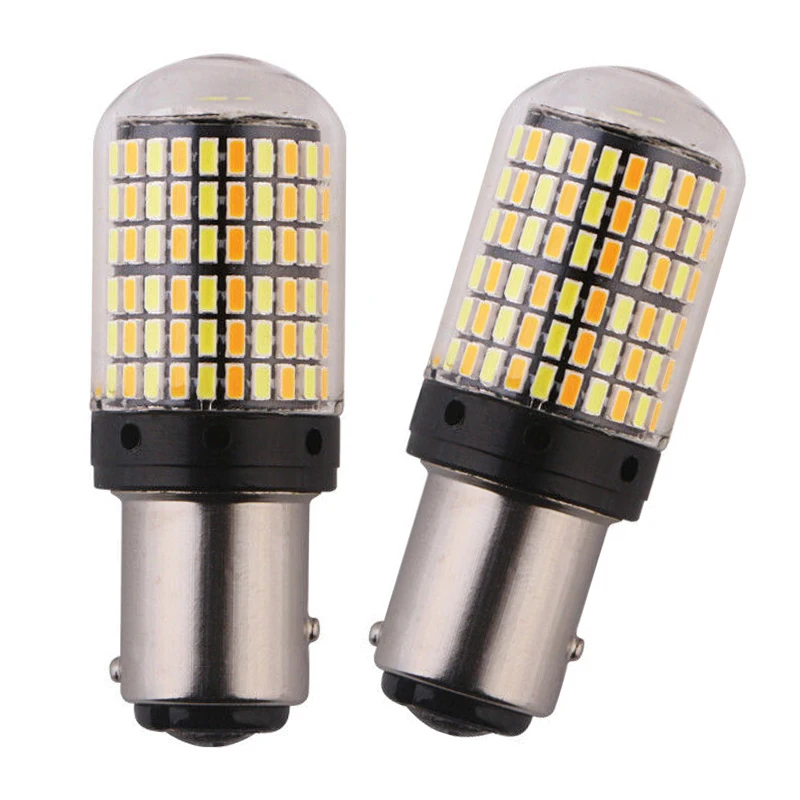 

2 шт., светодиодсветодиодный лампы 12 В 1157 2057 2357 7528 BAY15D P21/5 Вт