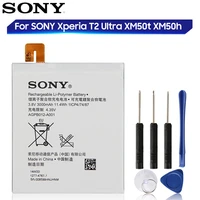 original replacement sony battery for sony xperia t2 ultra xm50t xm50h d5303 d5306 lis1554erpc genuine phone battery 3000mah