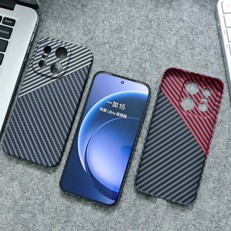 Фото Для OnePlus 15R 15 13S 13T чехол простой текстурированный чехол из углеродного волокна для OnePlus Ace 6 5 Pro амортизирующий бампер Funda №2