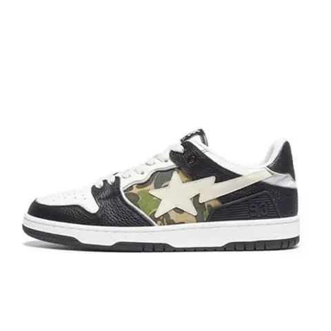 A BATHING APE Men and Women Vibe BapeGoose Sports Sneakers Unisex Air None-Slip Breathable Bapesta Low Outdoor Walking Shoes