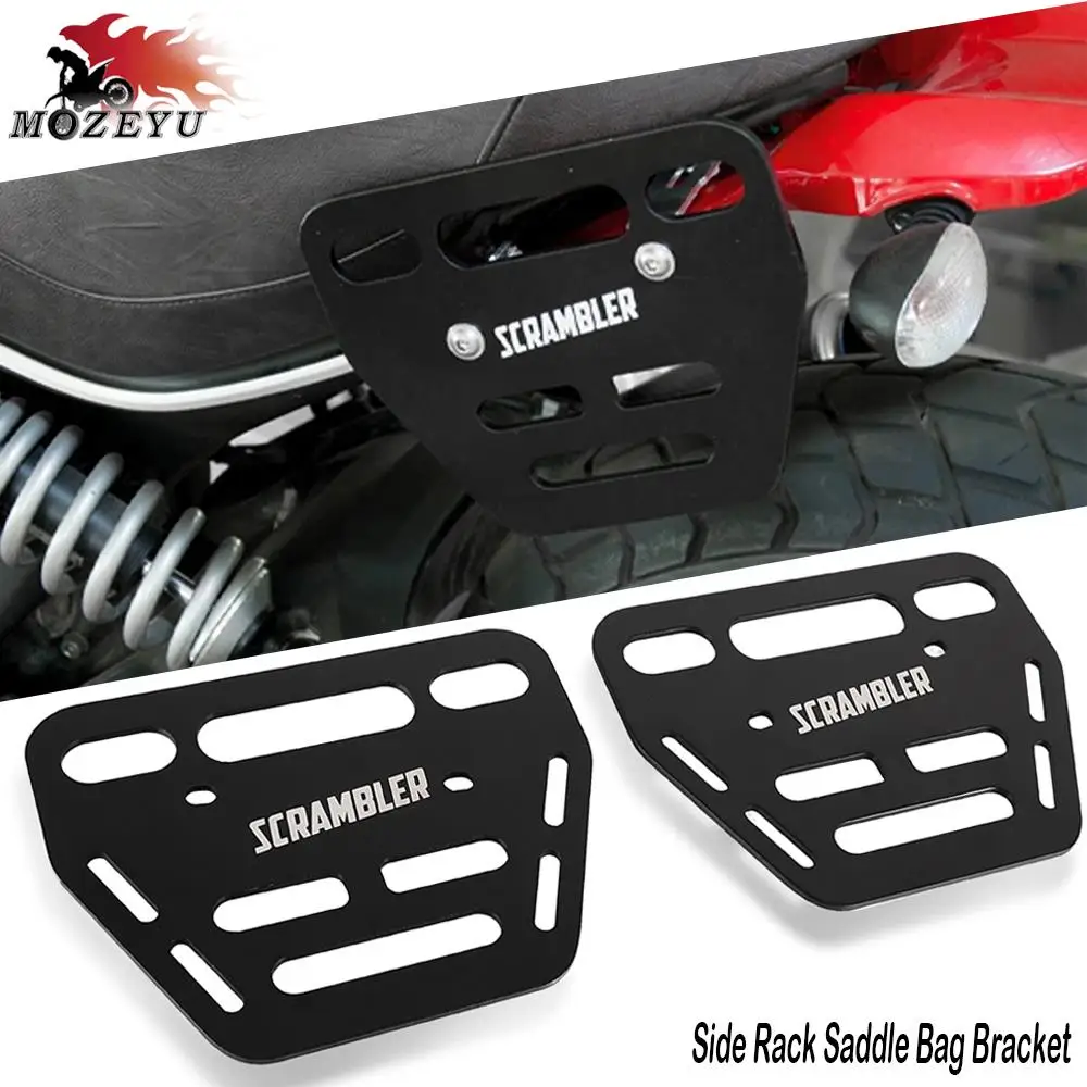 

For Ducati Scrambler 620/800 Icon Full Throttle Classic Desert Sled Sixty2 Urban Enduro Luggage Side Rack Saddle Bag Bracket