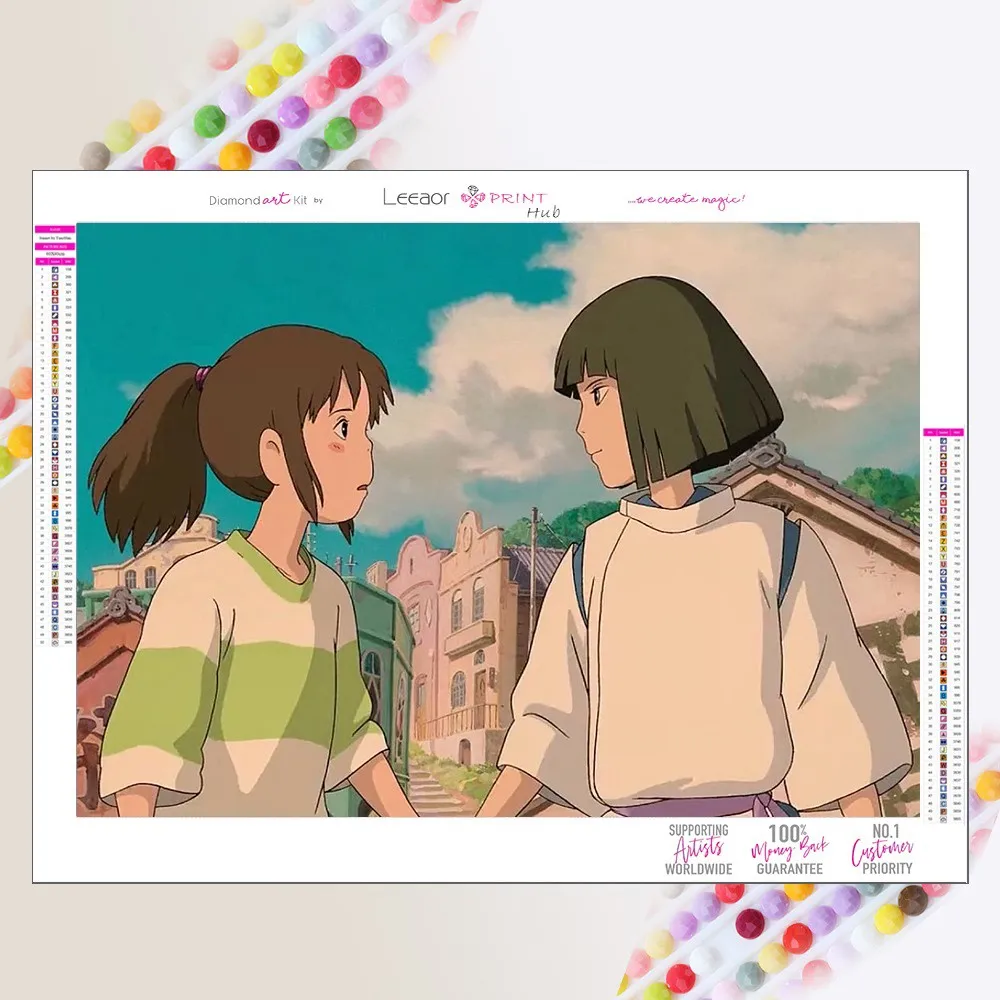 

Anime Cartoon Spirited Away My Neighbor Totoro 5D DIY Diamond Painting Mosaic Embroidery Picture Cross Stitch Home Decoration