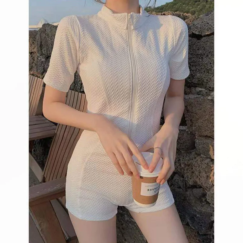 

Сексуальный женский купальный костюм, белый слитный купальник, купальник с контролем живота, элегантные винтажные боксеры, шорты, купальны...