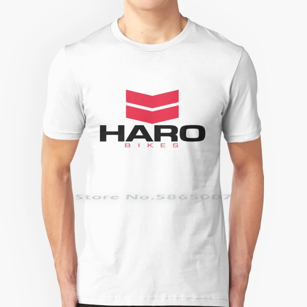 Haro Bmx T Shirt 100% Cotton Bmx Bike Haro Red Line Black Wh