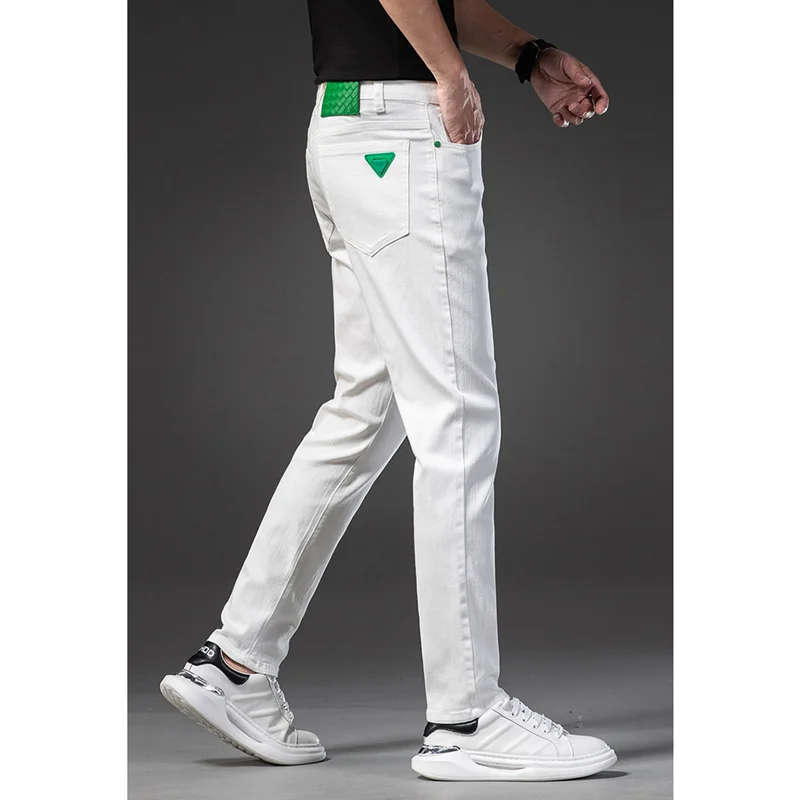 Streetwear Men 2022 New White Thick Straight Jeans Self-cultivation Vintage Versatile Large Pencil Pants Women Autumn and Winter