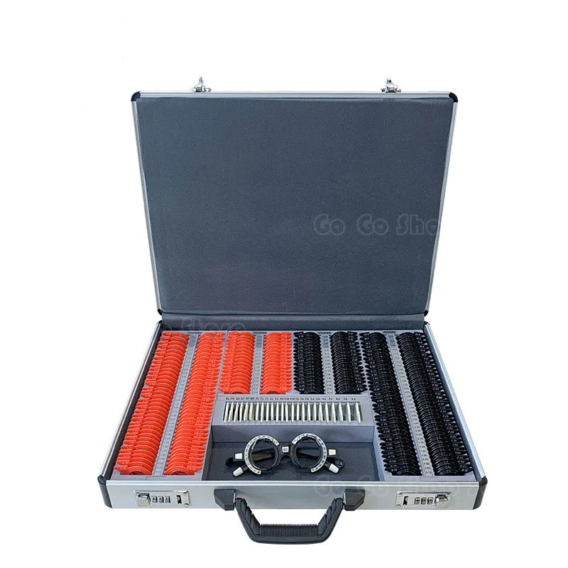 232 штуки профессиональных линз уровня А испытаний зрения испытательной коробки