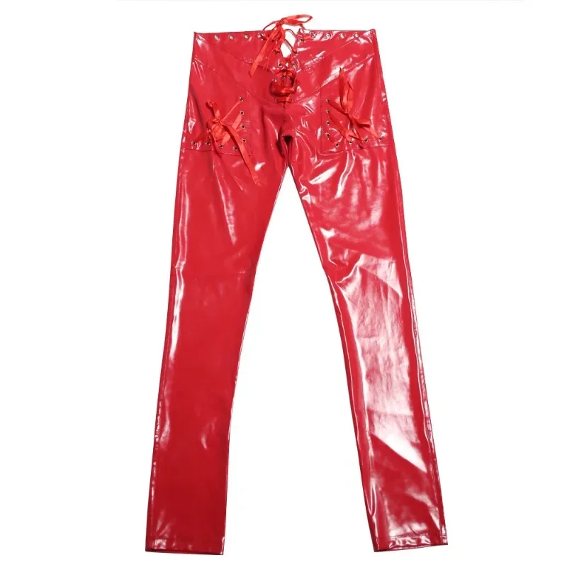 Женские модные и очаровательные повседневные брюки из латекса аммиака на