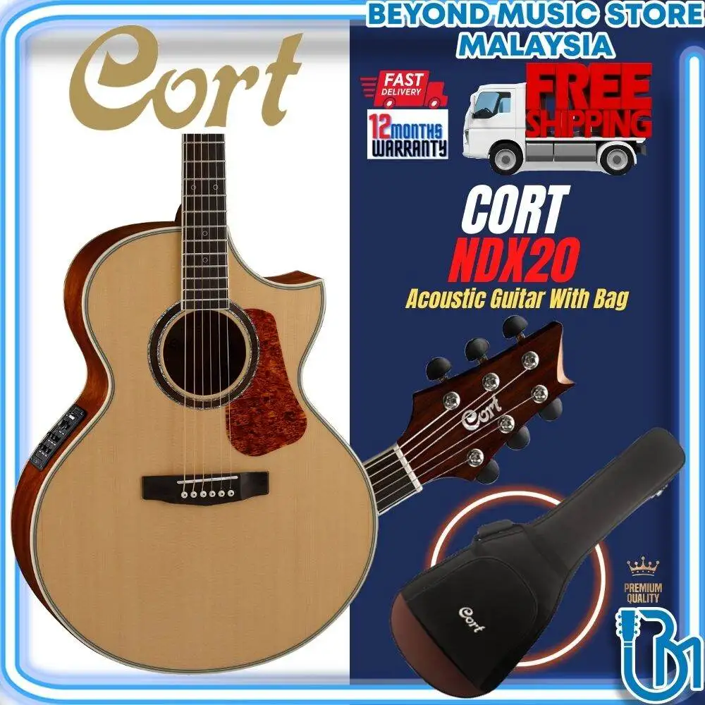 

Cort NDX20 NDX Body Solid Sitka Spruce Top Acoustic Guitar With Pickup Natural (NDX 20)