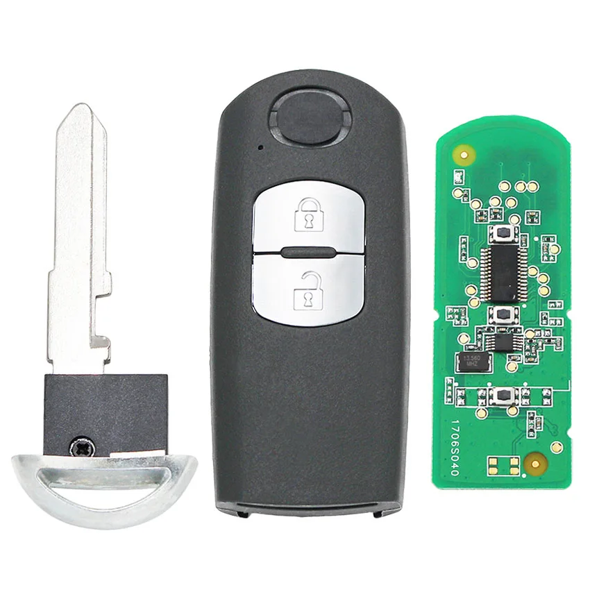 

2/3 кнопочный умный фонарь для Mazda 3 6, фонарик, фонарь, фонарь, 433 МГц, чип ID49, фонарь, фонарь