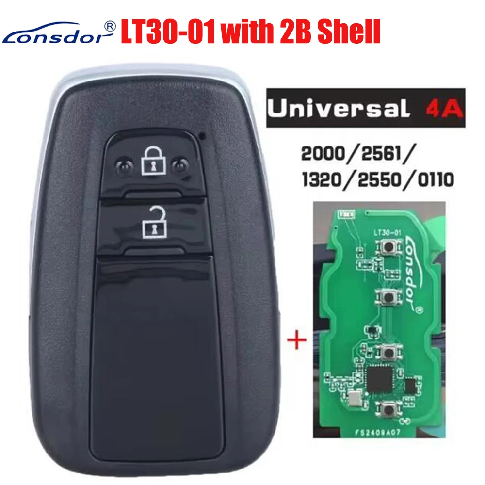

Lonsdor LT30-01 Smart Remote PCB Board 2000/2661/1320/2550/0110 для Toyota 4A Key от K518 Pro/ISE KH100+ KW100 Programmer