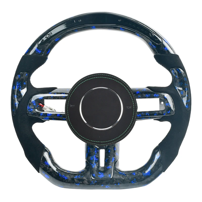 

Индивидуальное рулевое колесо из углеродного волокна и кожи, подходит для Ford Mustang 2015, 2016, 2017, 2018, 2019, 2020, 2021, 2022 GT Shelby