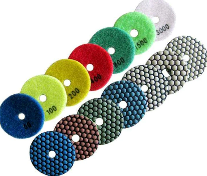 

4inch 200# Dry diamond polish pad abrasive tool for quartz polishing