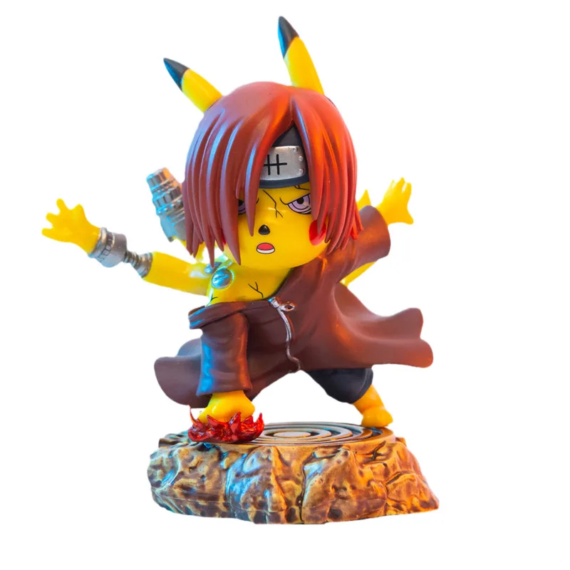 

Pokemon Pikachu Figures Cos Naruto Nagato Action Figures Doll Figma PVC 11cm Figurine Anime Model Collectible Toys For Boys Gift