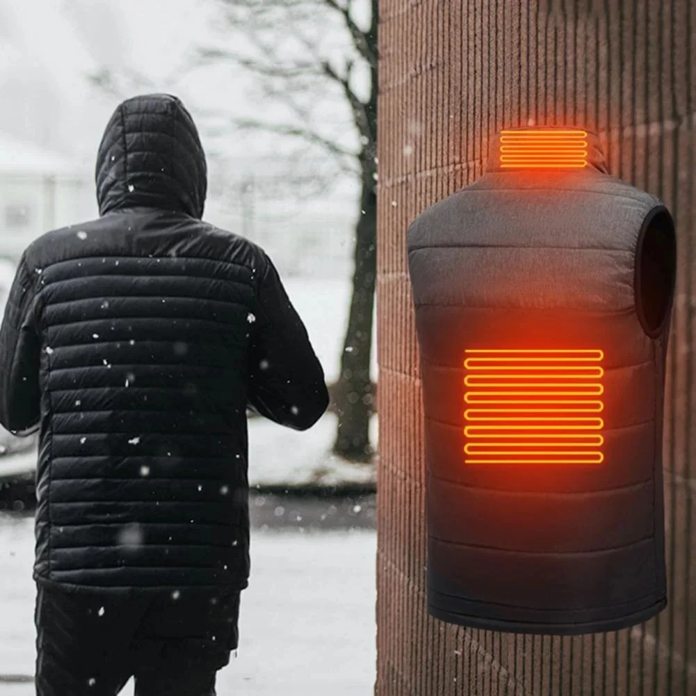 

Heated Vest Men Women Usb Heated Jacket Heating Vest Thermal Clothing Hunting Vest Winter Heating Jacket Black