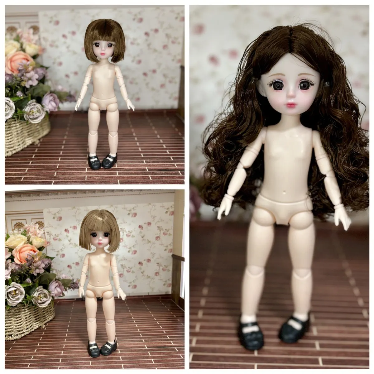 Фото Кукла 6fen 30 см, с гладкой головой, механическим телом, BJD, аксессуары для кукол, оптом для девочек №4